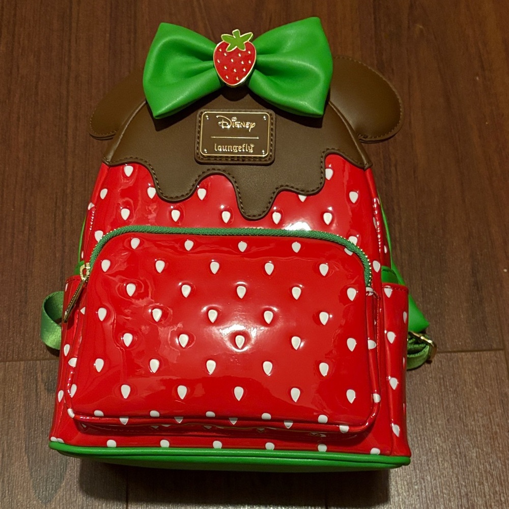 Loungefly Red and Green Strawberry Bag